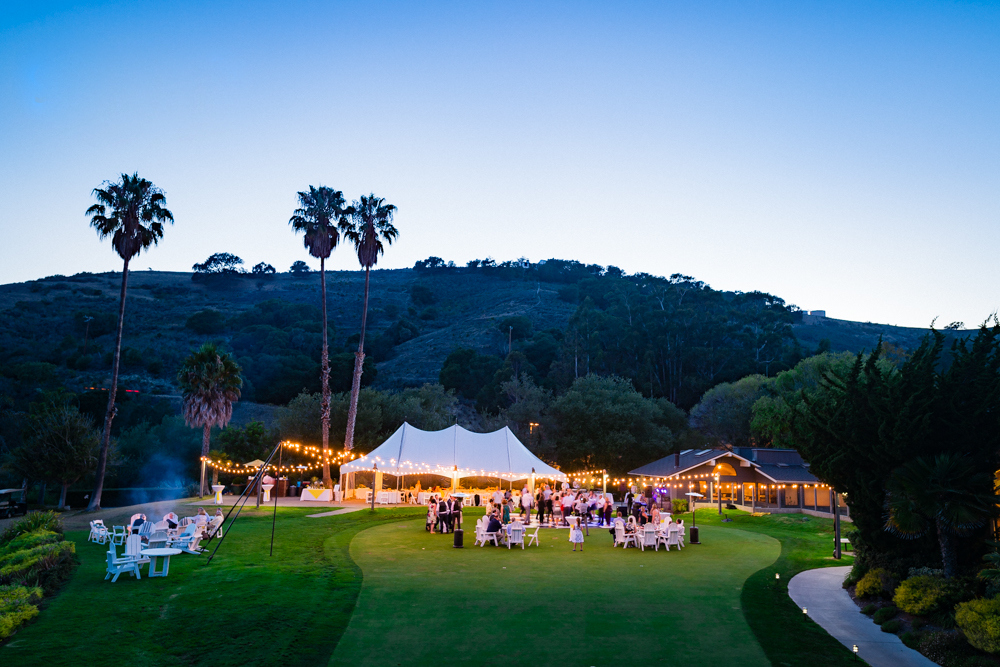 Reception with String Lights